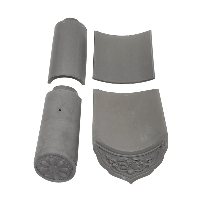 Soluciones de techado de arcilla gris personalizadas azulejos chinos hechos a la perfección para su hogar