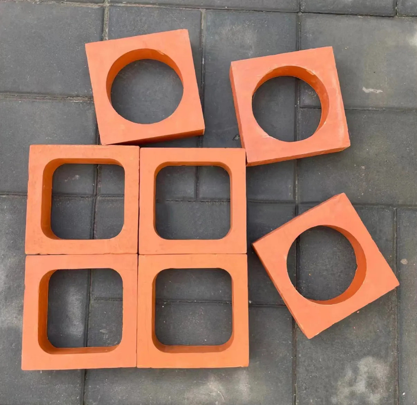 fachada de ladrillo hueco azulejos de pared de arcilla exteriores 200 * 200mm pantalla de partición terracotta bloques de brisa