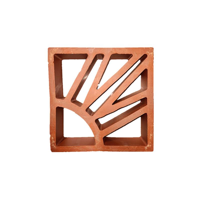 Decoración de interiores y exteriores Bloque de brisa azulejos de cerámica arcilla ladrillos de pared huecos rojos