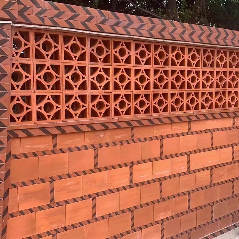 Moderno Bloque de brisa ventana decorativa de terracota ladrillo pantalla de pared de mampostería