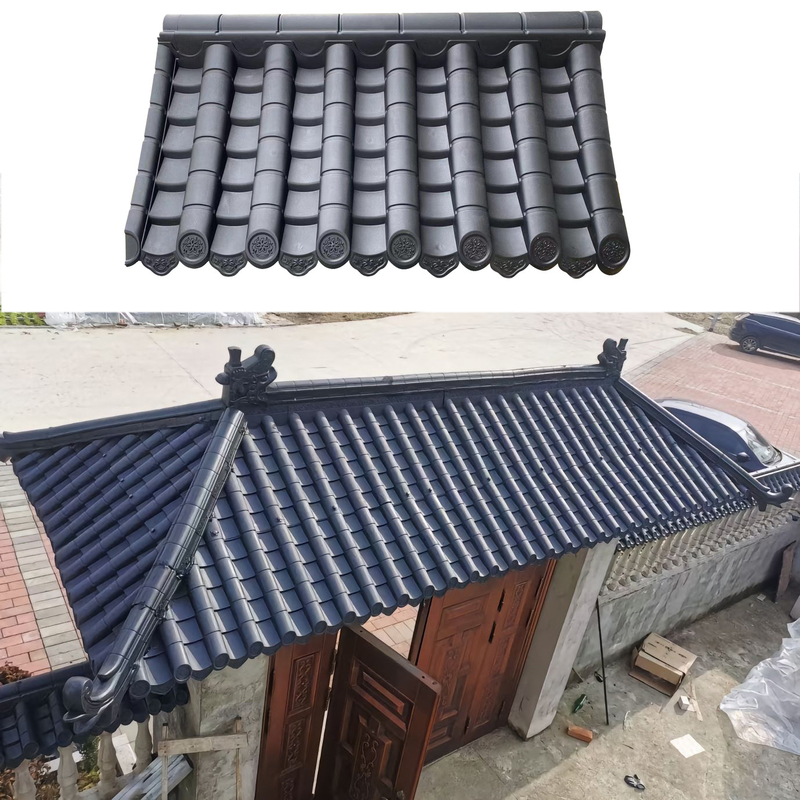 Tijeras de PVC ligeras Recinto de pared Precio barato Techo antiguo de casa tradicional china
