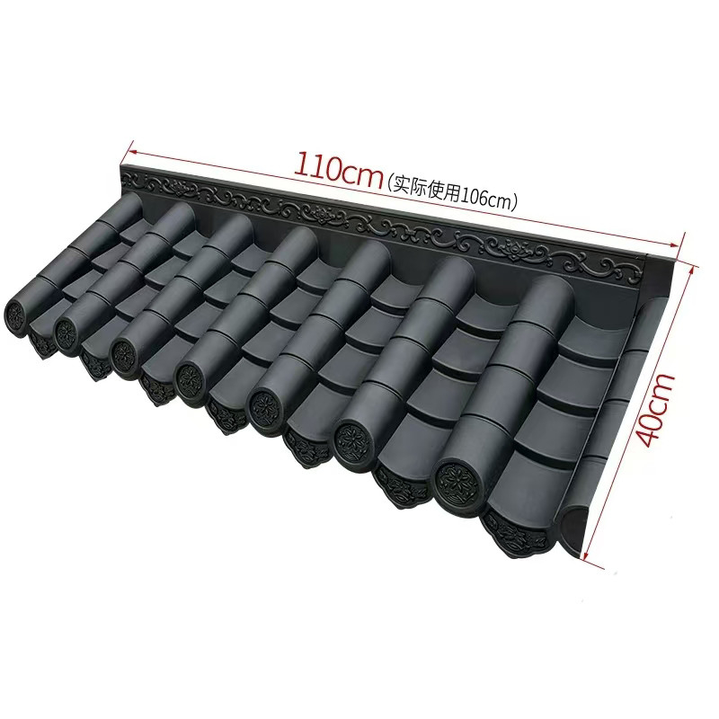 Tijeras de PVC ligeras Recinto de pared Precio barato Techo antiguo de casa tradicional china