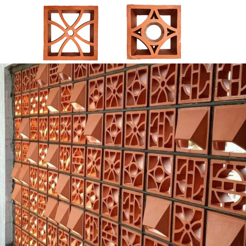 1100N Resistencia a la compresión ladrillo hueco de terracota para paneles de pared decorativos en edificios de hoteles y escuelas