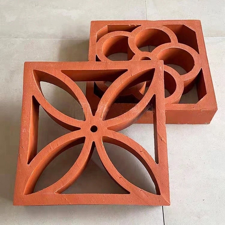 800 grados centígrados aislamiento térmico ladrillos de chapa de arcilla de fuego rojo para el diseño de paredes exteriores clásicas estilo de diseño clásico