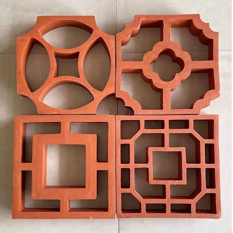 800 grados centígrados aislamiento térmico ladrillos de chapa de arcilla de fuego rojo para el diseño de paredes exteriores clásicas estilo de diseño clásico