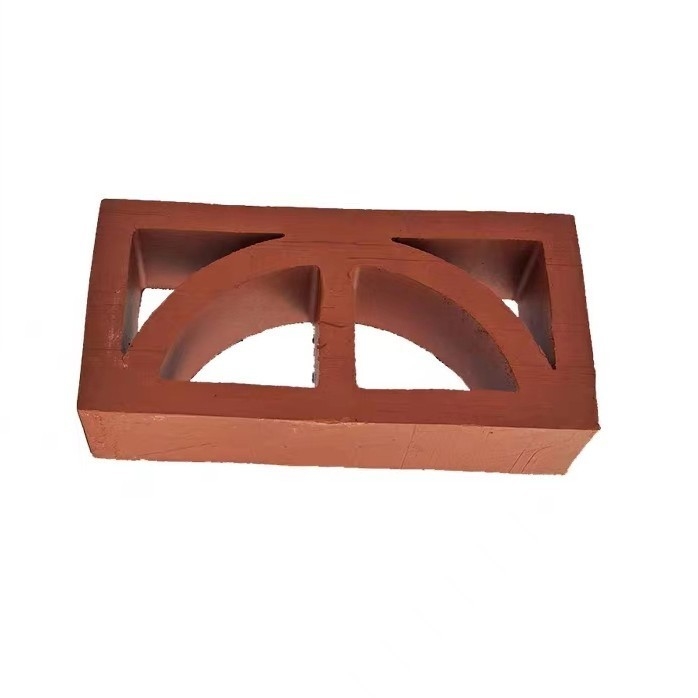 Tamaño común 240*120*60mm ladrillos de arcilla de fuego hechos a mano baldosas de ventilación aislamiento térmico hasta 800 °C para fachada de paneles de jardín