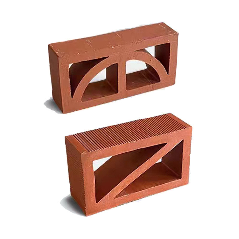 Tamaño común 240*120*60mm ladrillos de arcilla de fuego hechos a mano baldosas de ventilación aislamiento térmico hasta 800 °C para fachada de paneles de jardín