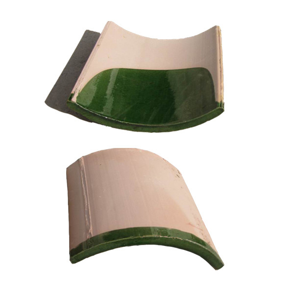 Tejas de estilo asiático de color verde oscuro perfectas para materiales de construcción antiguos en edificios de jardín