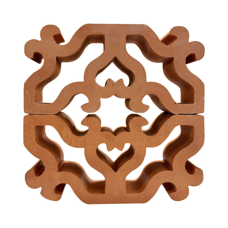 Arcilla de construcción Ladrillo rojo perforado decorativo Bloques de brisa Tabique