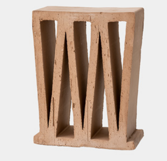 Nuevos moldes de bloques de brisa hechos de ladrillos perforados de terracota, baldosas decorativas marrones para paredes huecas