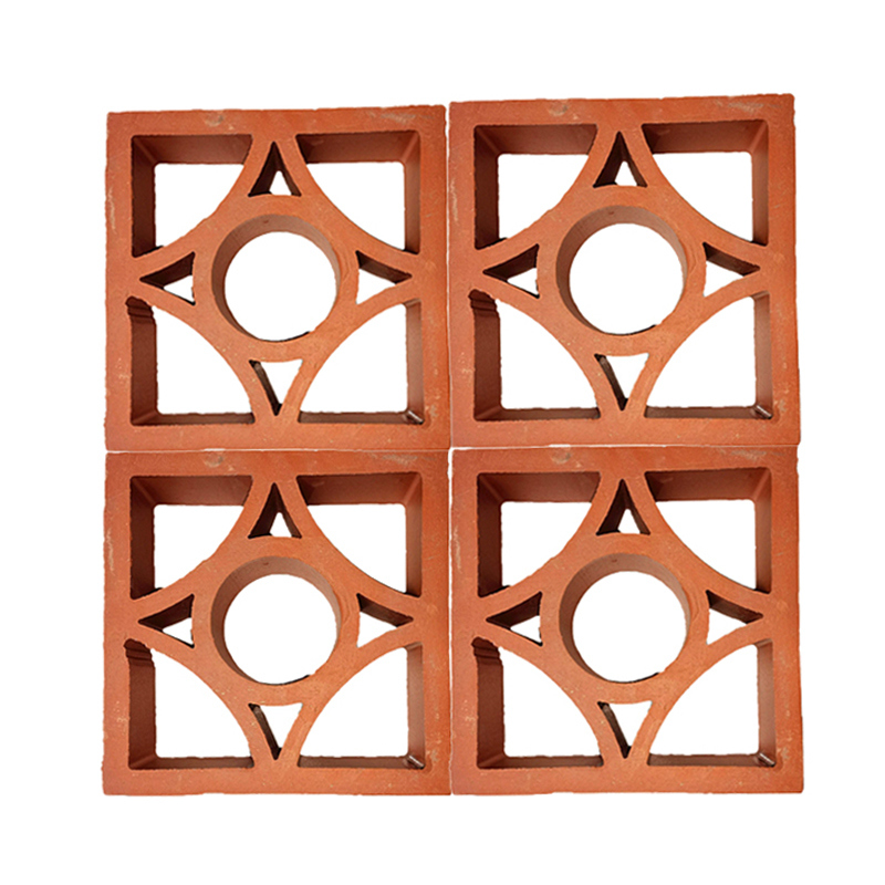 Chinese Retro Style Air Vent Block Decorative Material Building Outdoor Clay Brick Wall Fencing