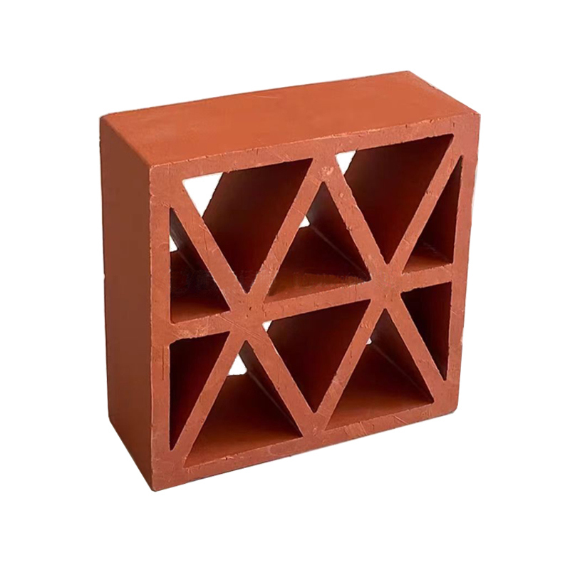 Arcillas de rejilla de arcilla Bloques rojos artificiales Bloques de construcción de paredes Decorativos ladrillos solares