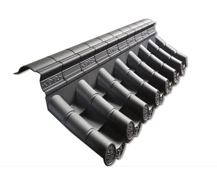 Tejas para tejado de estilo japonés de plástico al por mayor, paneles para tejado para decoración de vallas y paredes de jardín