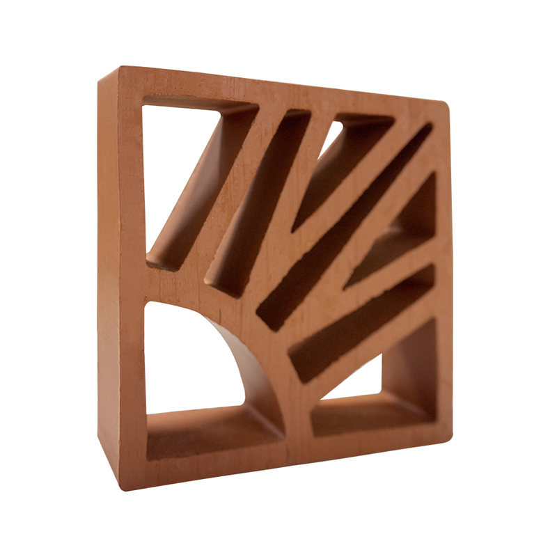 In Stock Sale Sun Design Rustic Terracotta Tile Decorative Blocks for Fence