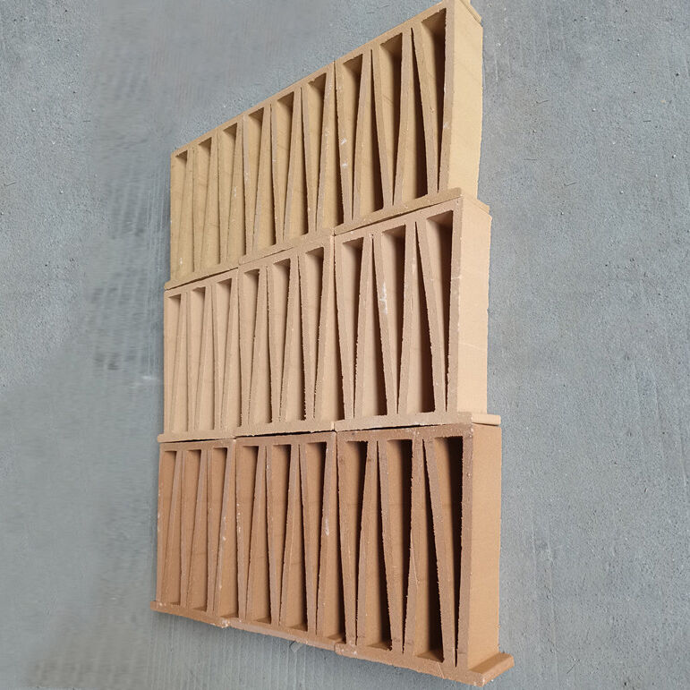 Precio de ladrillo de terracota colores amarillos naturales estilo M azulejos de pared exterior ladrillo de aire decorativo