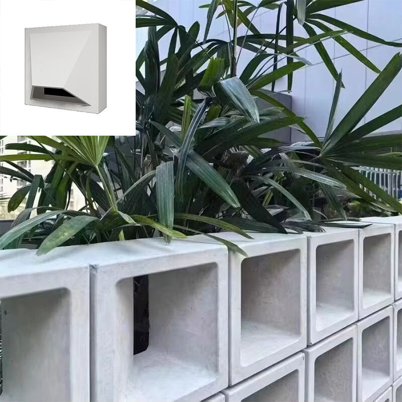 Modelo geométrico moderno pantalla de hormigón Bloque de pared partición Bloque de hormigón fachada arquitectónica Pared de privacidad