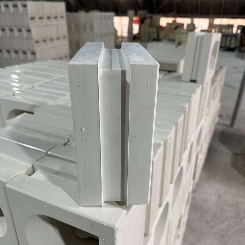 Modelo geométrico moderno pantalla de hormigón Bloque de pared partición Bloque de hormigón fachada arquitectónica Pared de privacidad