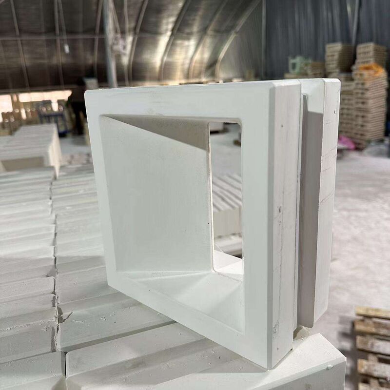 Modelo geométrico moderno pantalla de hormigón Bloque de pared partición Bloque de hormigón fachada arquitectónica Pared de privacidad