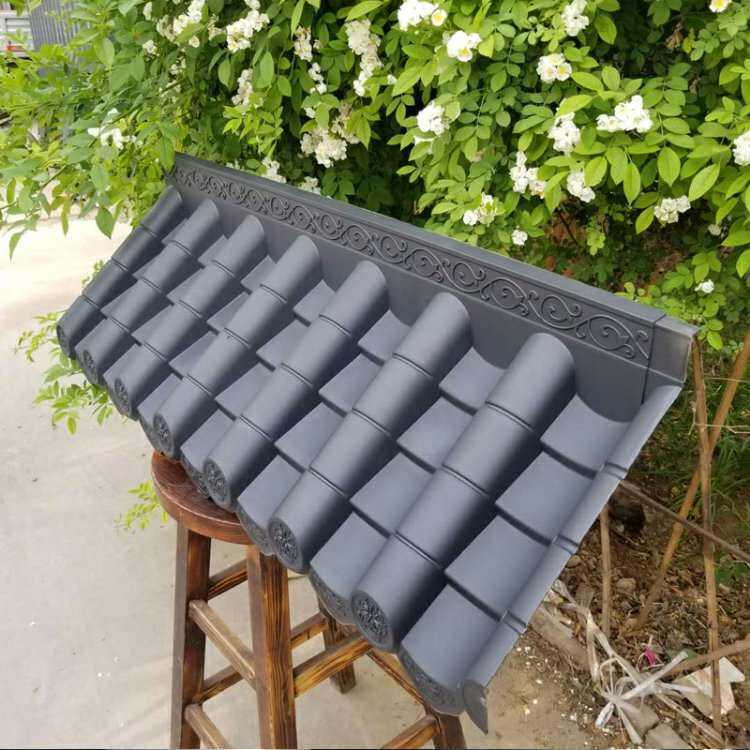 Tejas para Techo de Plástico PP Ligero Estilo Chino Antiguo Teja para Techo de Plástico Cubierta de Fácil Instalación