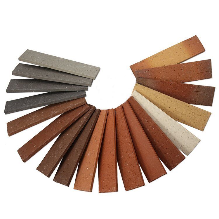 Arcillas de clareado matas ladrillos de clínquer para casas fachadas paredes decorativas ladrillos de terracota al aire libre