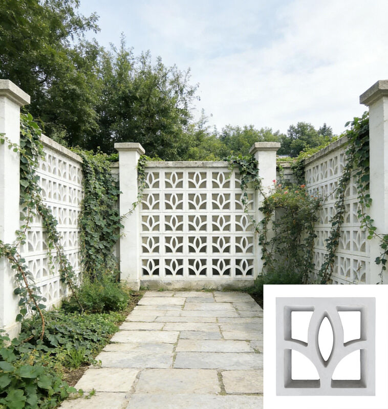 Bloque de brisa Componente de cemento de hormigón ladrillo de pantalla de ventilación ladrillos para pantallas de jardín modernas y características del paisaje