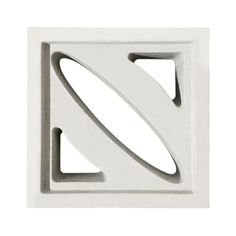 Tejas de pantalla de pared de jardín Bloques de cemento de brisa de hormigón prefabricado Grilla perforada / ladrillo para tabiques y paredes de acento elegantes