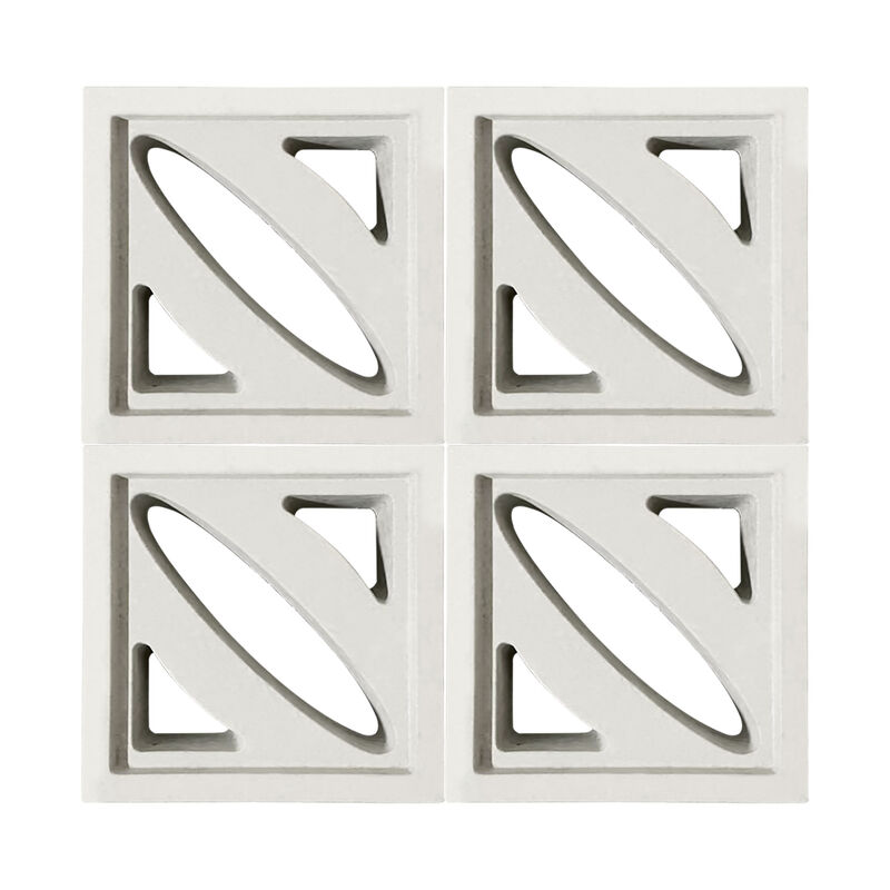 Tejas de pantalla de pared de jardín Bloques de cemento de brisa de hormigón prefabricado Grilla perforada / ladrillo para tabiques y paredes de acento elegantes