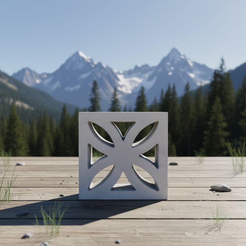 Unidades de bloques de pantalla decorativas ladrillos de rejilla huecos de cemento para estilos interiores / divisorios interiores y paredes de acento