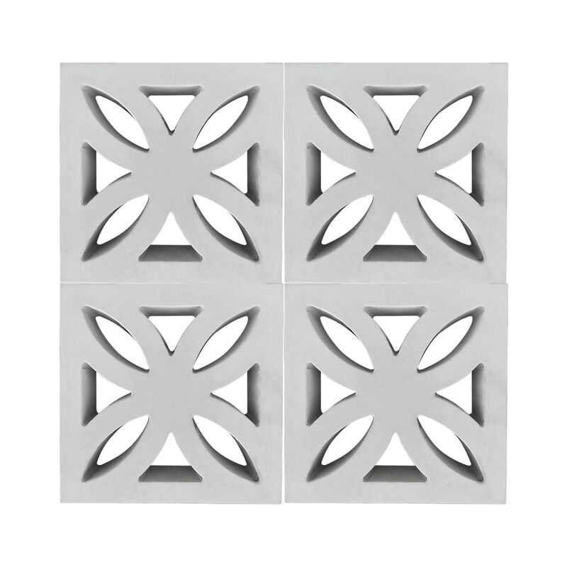 Tejas de pantalla de pared de jardín Bloque de pantalla de hormigón ladrillos perforados decorativos para pantallas de jardín modernas y características del paisaje