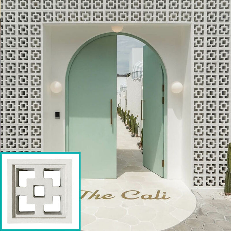 Bloques de brisa de hormigón para balcones y casas adosadas