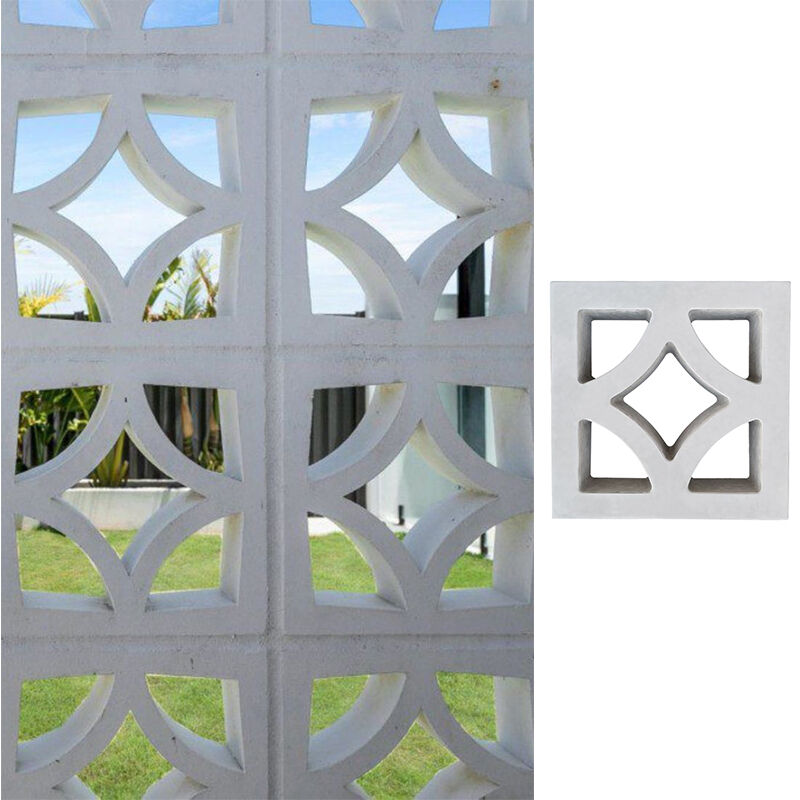Patrón de doble cara Bloques de brisa de hormigón paredes huecas ladrillos decorativos para tabiques independientes fachadas de ventilación