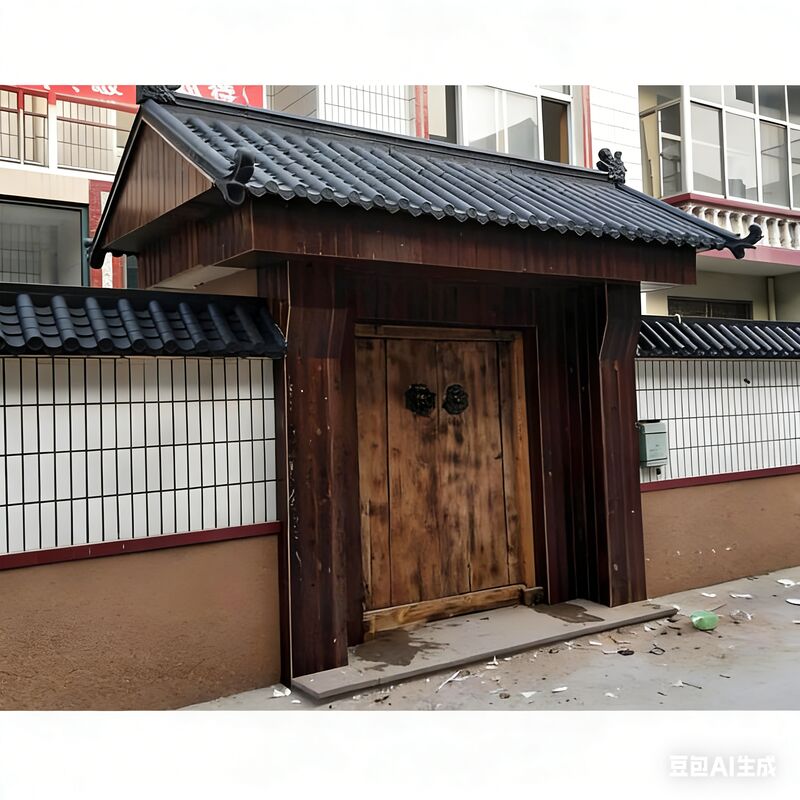 Tejas de plástico estilo chino duraderas de resina sintética (ASA/PVC) ideales para proyectos tradicionales y modernos, tejados, gazebos, templos