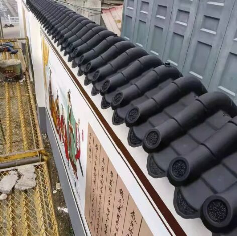 Teja de techo prefabricada de PP de China, fácil instalación, material impermeable para paredes de casas, tejas de plástico artificial