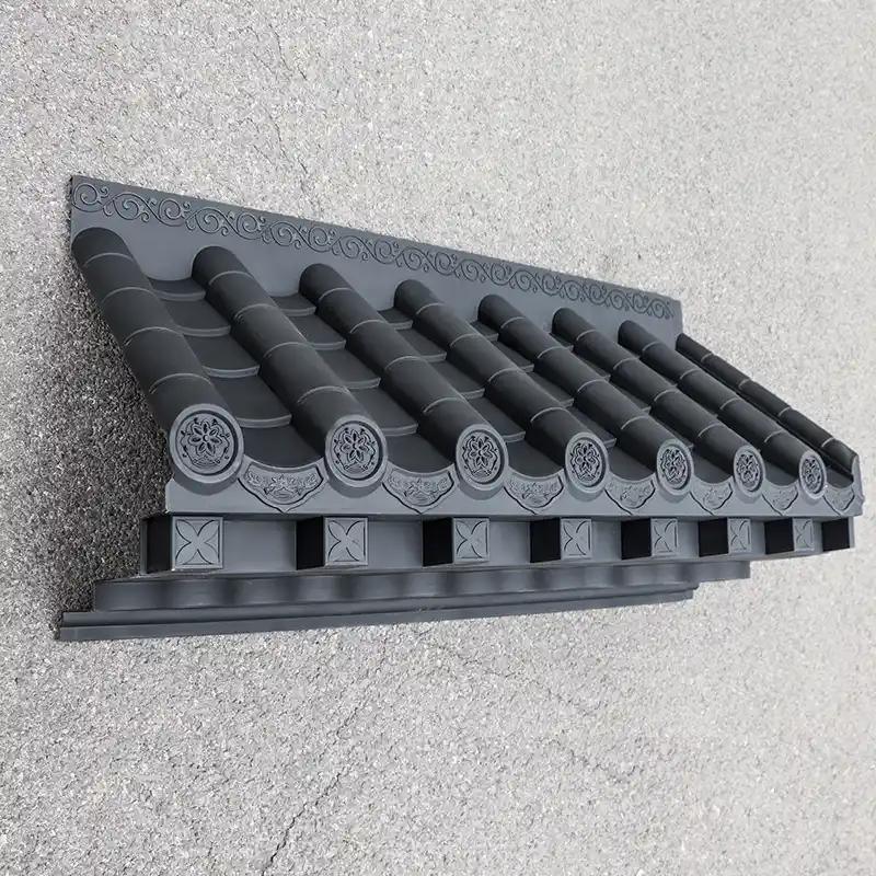 3D Antiguo Techo de alfombras con estantería Tiles de techo de plástico de estilo asiático chino Fácil instalación