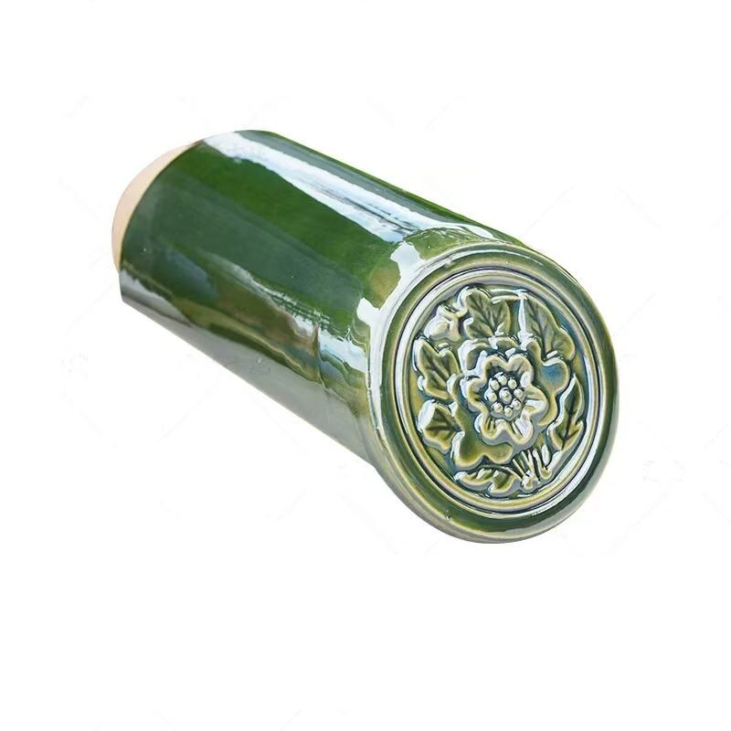 Tejas Verdes Chinas para un Templo Chino Tradicional Auténtico Material de Cubierta de Cerámica Esmaltada