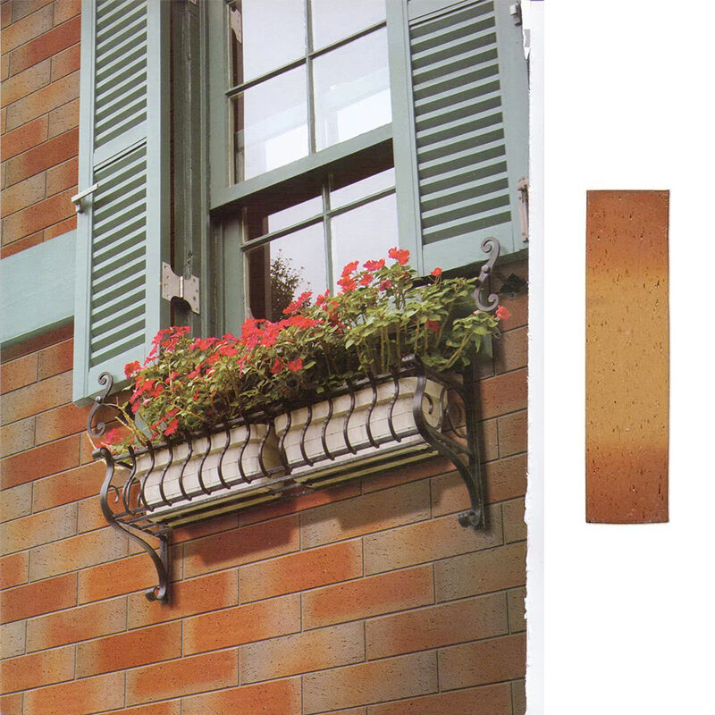 Revestimiento de fachada de baldosas de arcilla natural con acabado cocido en horno, baldosas de ladrillo de cara partida para fachadas de cafeterías y residenciales