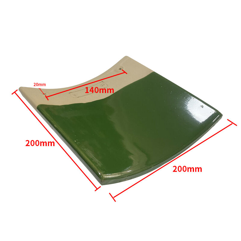 Pabellón de estilo chino con marco de madera y tejas vidriadas verdes, textura de madera retro, cenador de paisaje para patio, decoración natural para balcón