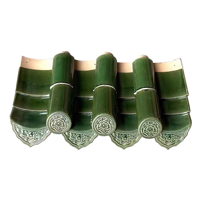 Antiguo pabellón de madera hexagonal con baldosas acristaladas chinas en el exterior Villa de jardín de seis esquinas Pavimento paisajístico chino Gazebo Pavimento paisajístico Anticorrosión