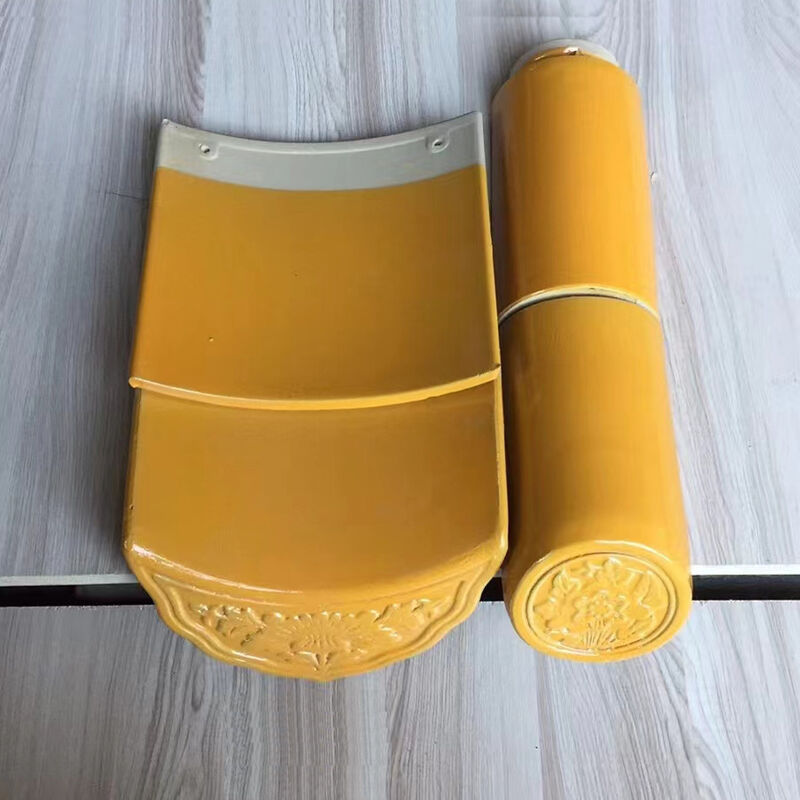 Tejas de cerámica vidriada de estilo chino tradicional para arquitectura paisajística de jardines, pabellones de templos, casas de té, centros culturales