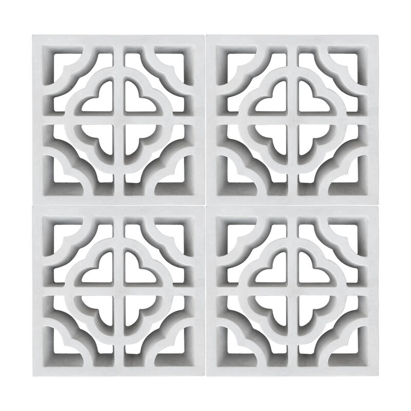 Bloques de hormigón decorativos para ventilación, bloques de cemento para elegantes particiones interiores y paredes de acento