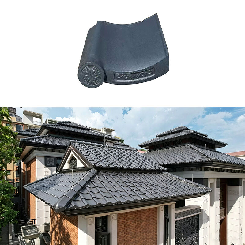 Tejas de arcilla japonesas de estilo asiático Tejas tradicionales duraderas impermeables hechas a máquina para tejados de templos, jardines y villas