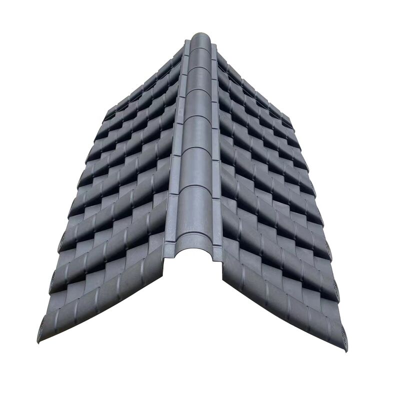 Tejas de techo de plástico de resina sintética de chapa de techo de resina sintética resistente al calor tejas de techo impermeables para la casa Villa Gazebo
