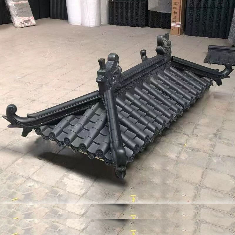 Tejas de techo de plástico de resina sintética de chapa de techo de resina sintética resistente al calor tejas de techo impermeables para la casa Villa Gazebo