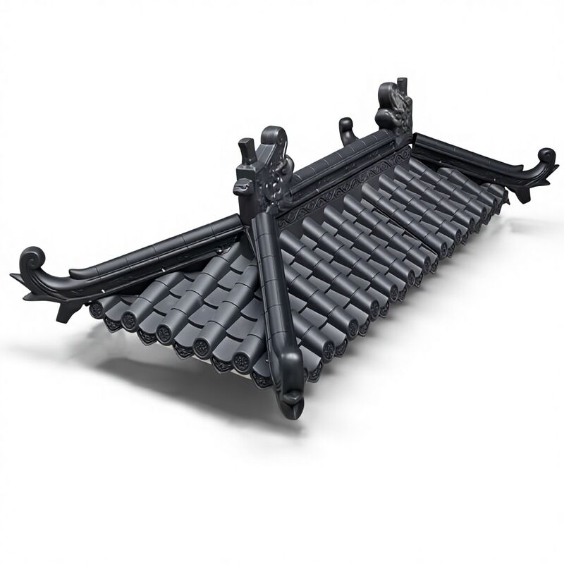 Tejas de techo de plástico de resina sintética de chapa de techo de resina sintética resistente al calor tejas de techo impermeables para la casa Villa Gazebo
