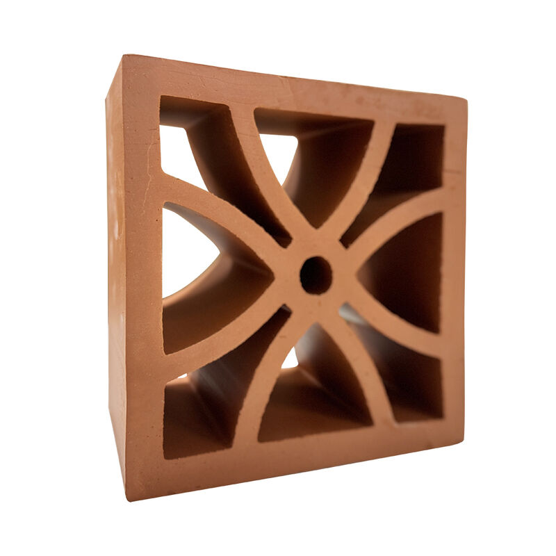 Materiales de construcción Pared de pantalla Bloque de brisa de terracota fachada perforada ladrillos de pared decorativos Bloques de ventilación huecos