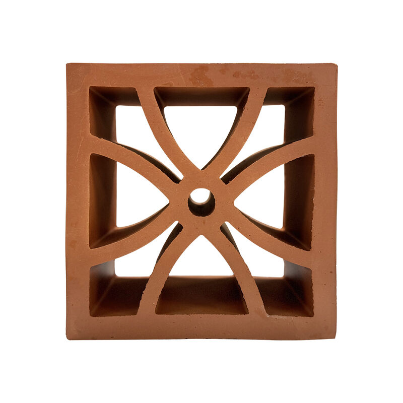 Materiales de construcción Pared de pantalla Bloque de brisa de terracota fachada perforada ladrillos de pared decorativos Bloques de ventilación huecos