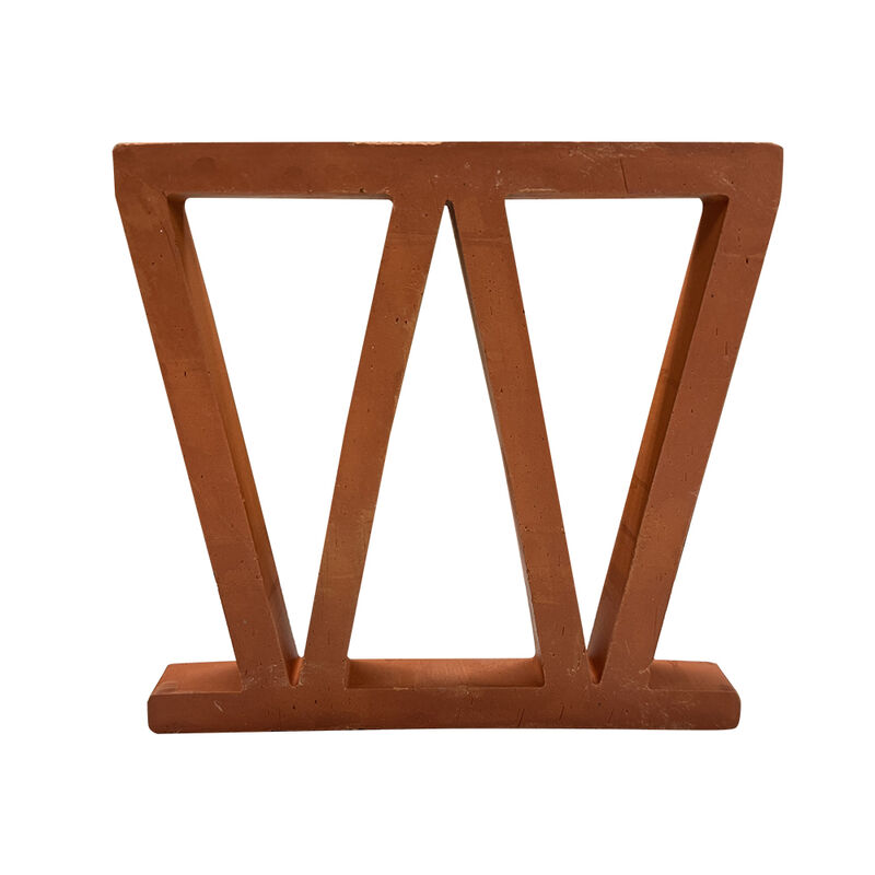 Diseño moderno tipo M ladrillo patio exterior hueco arcilla hueco terracota brisa bloque hueco fuera de arte ladrillo de fuego