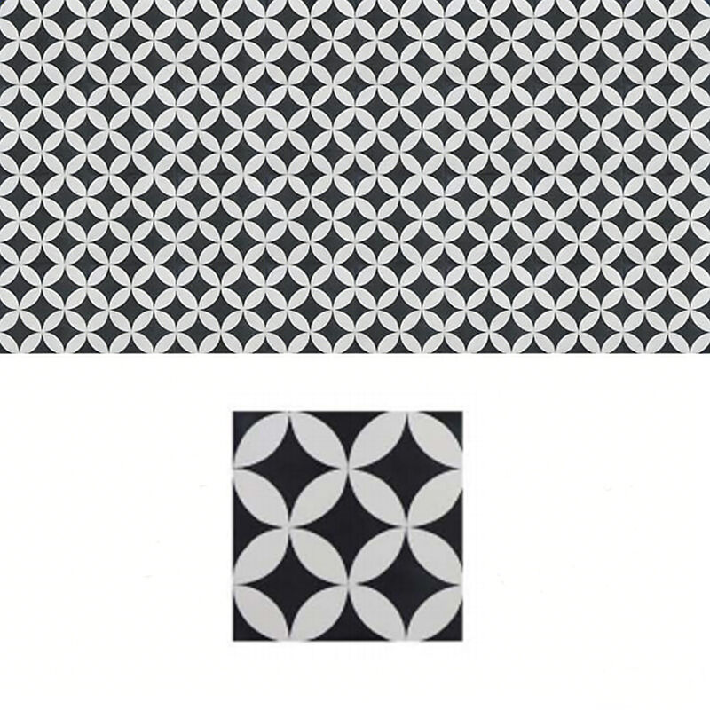 Tejas de cemento 200x200mm Elegancia Diseño geométrico único Decoración de suelo Tejas de pared personalizables