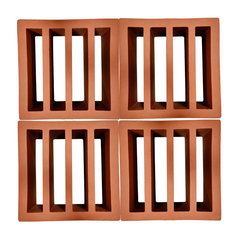 Bloque de viento de terracota Bloque de pantalla de arcilla roja ecológico para paredes de jardines Patios y fachadas arquitectónicas