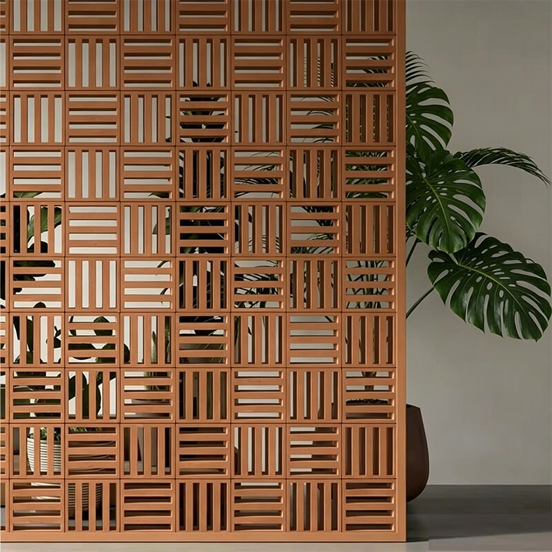 Bloque de viento de terracota Bloque de pantalla de arcilla roja ecológico para paredes de jardines Patios y fachadas arquitectónicas